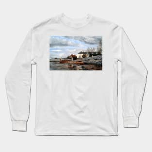 GOAT WALK TOPSHAM, DEVON. UK Long Sleeve T-Shirt